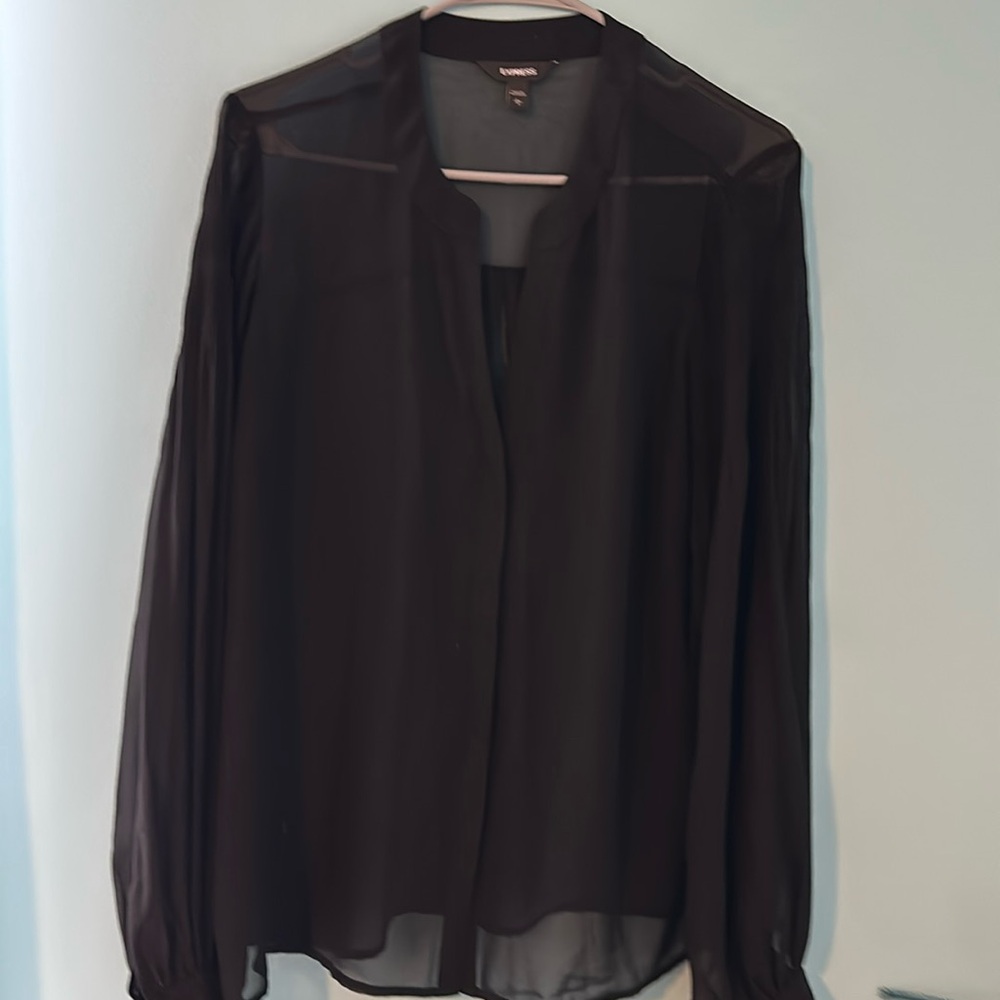 Express Blouse Large Black